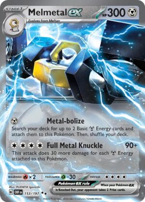 Melmetal ex - 153/197 :Obsidian Flames