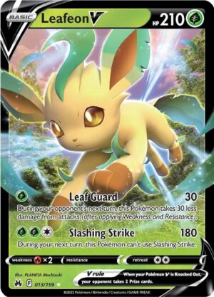 Leafeon V - 013/159: Crown Zenith