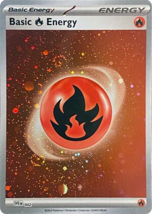 Basic Fire Energy (Cosmos Holo) - 002: Scarlet & Violet Base Set