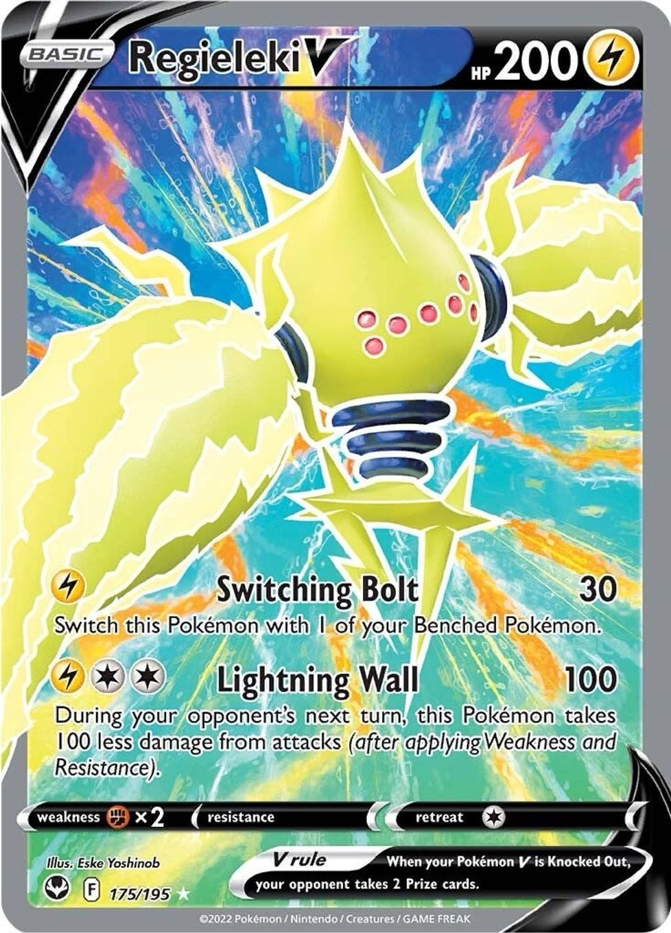 Regieleki V Full Art - 175/195: Silver Tempest