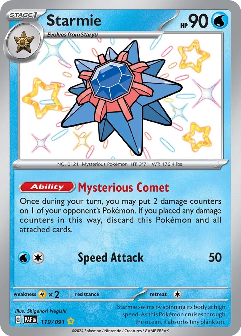 Starmie - 119/091: Paldean Fates