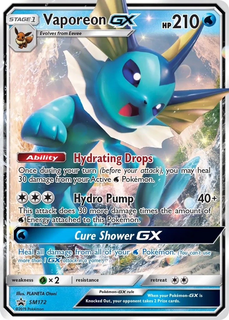 Vaporeon GX - SM172: SM Promos