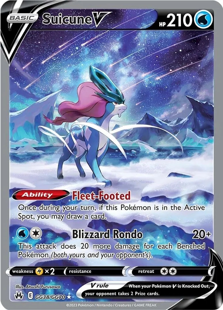 Suicune V - GG38/GG70: Crown Zenith Galarian Gallery
