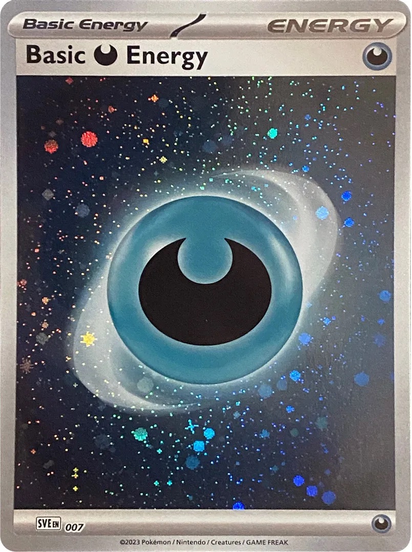 Basic Darkness Energy (Cosmos Holo) - 007: Scarlet & Violet Base Set