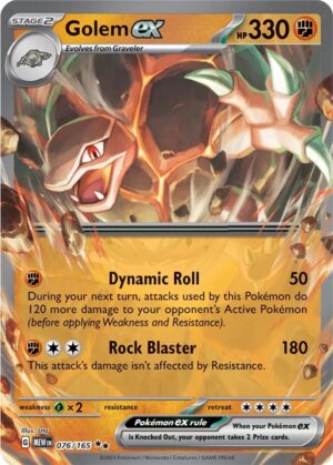 Golem ex - 076/165: Scarlet & Violet 151