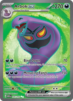 Arbok ex - 185/165: Scarlet & Violet 151