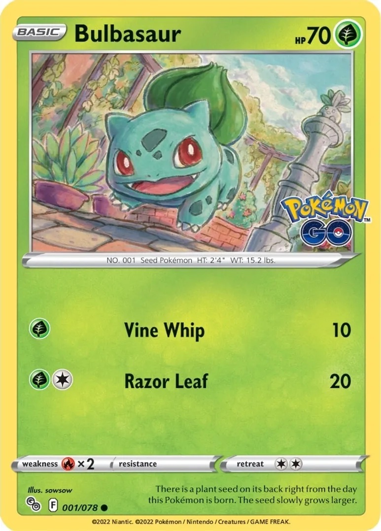 Bulbasaur - 001/078: Pokemon GO