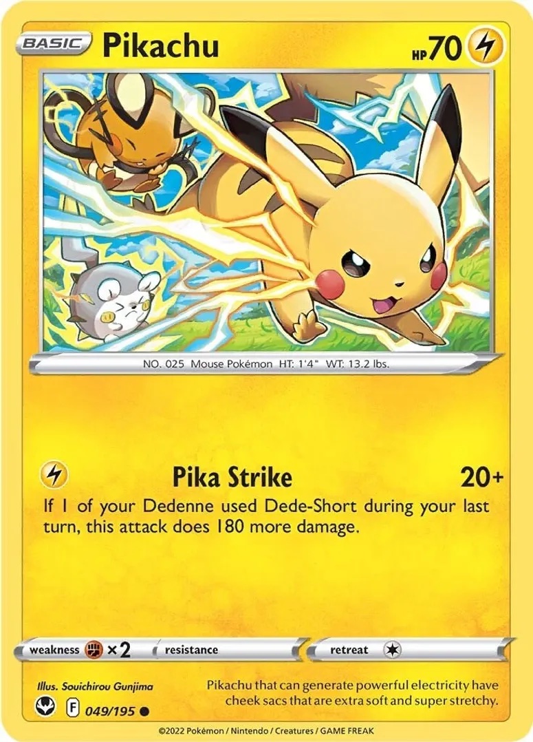 Pikachu - 049/195: Silver Tempest