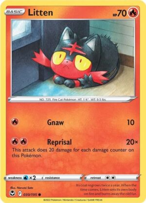 Litten -  030/195 SWSH12: Silver Tempest