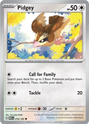 Pidgey - 016/165: Scarlet & Violet 151