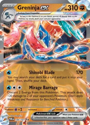 Greninja ex - 106/167: Twilight Masquerade