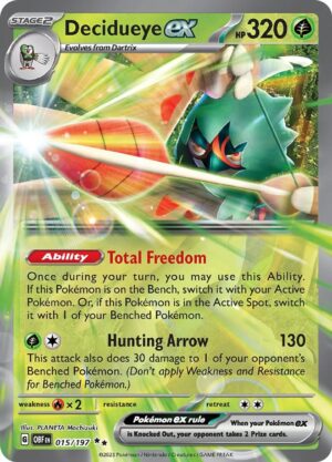 Decidueye ex -  015/197: Obsidian Flames