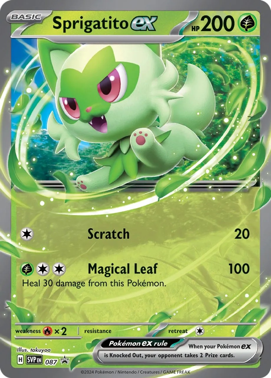 Sprigatito ex - 087: Scarlet & Violet Promo Cards