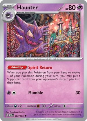 Haunter - 093/165: Scarlet & Violet 151