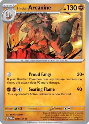 Hisuian Arcanine - 100/167: Twilight Masquerade