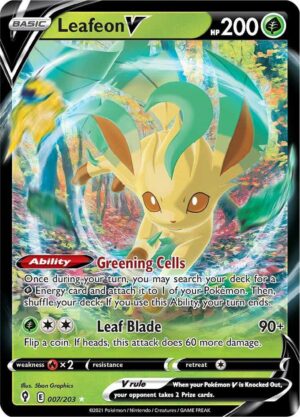 Leafeon V - 007/203: Evolving Skies