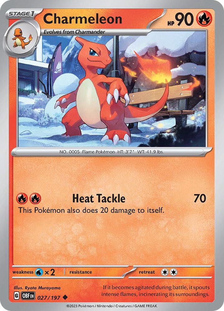 Charmeleon -027/197: Obsidian Flames