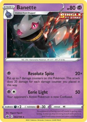 Banette - 063/198: Chilling Reign