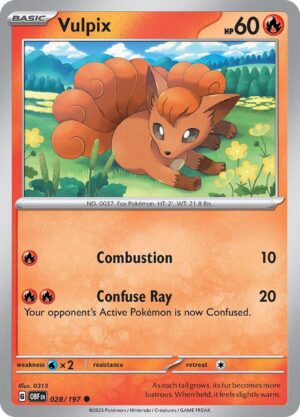 Vulpix - 028/197: Obsidian Flames