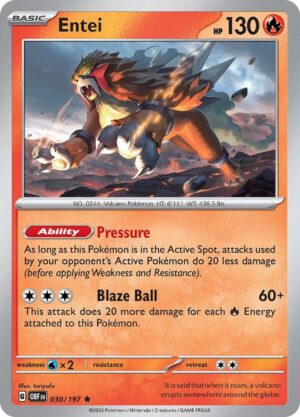 Entei - 030/197: Obsidian Flames