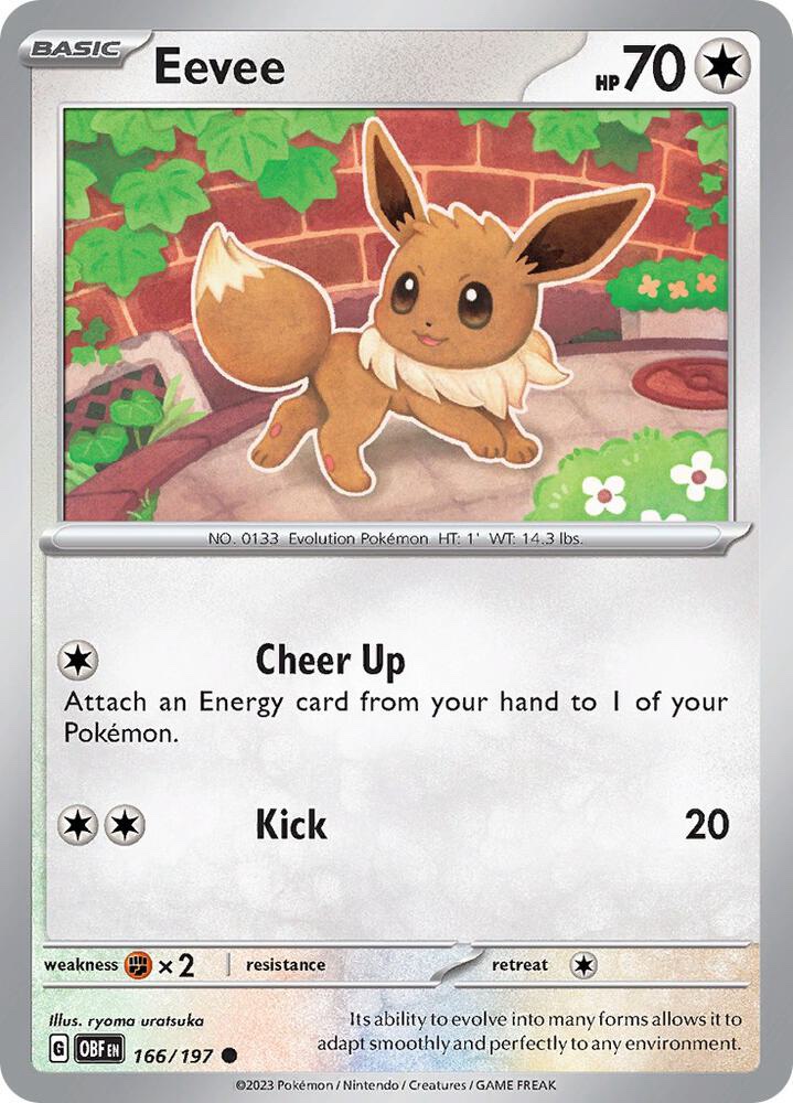 Eevee -166/197: Obsidian Flames