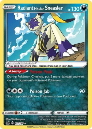 Radiant Hisuian Sneasler - 123/196: Lost Origin