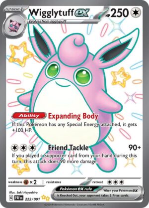 Wigglytuff ex - 222/091: Paldean Fates