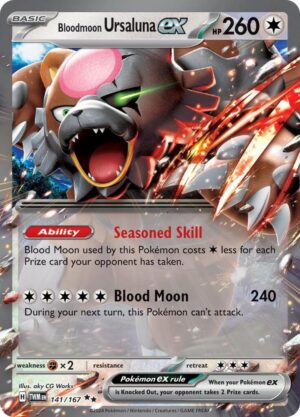 Bloodmoon Ursaluna ex - 141/167: Twilight Masquerade