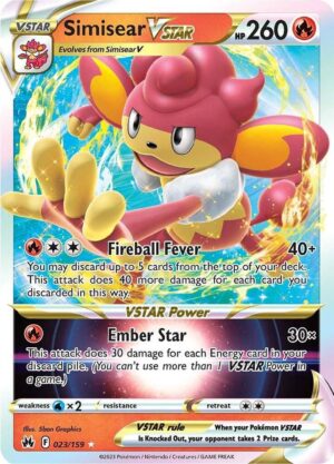 Simisear VSTAR - 023/159: Crown Zenith