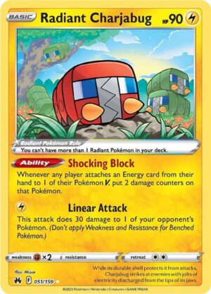 Radiant Charjabug - 051/159: Crown Zenith