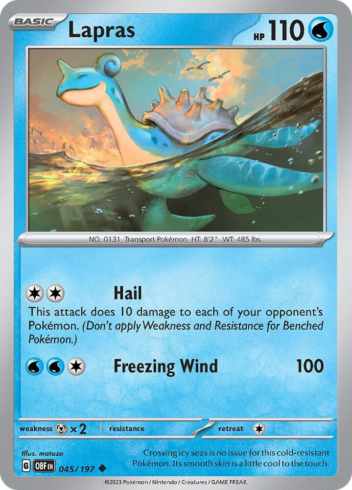Lapras - 045/197: SV03: Obsidian Flames