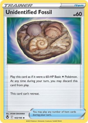 Unidentified Fossil - 165/195: SWSH12: Silver Tempest