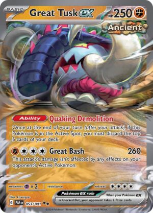 Great Tusk ex - 053/091: Paldean Fates