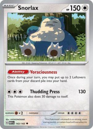 Snorlax - 143/165: Scarlet & Violet 151