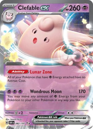 Clefable ex - 082/197: Obsidian Flames
