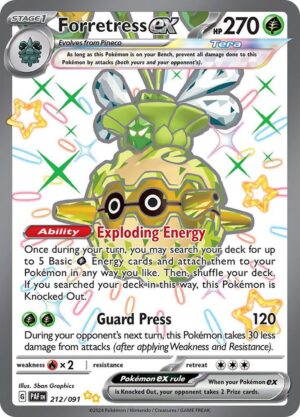 Forretress ex - 212/091: Paldean Fates