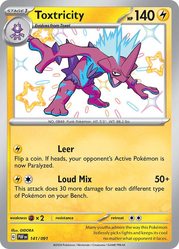 Toxtricity - 141/091: Paldean Fates