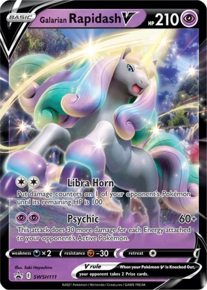 Galarian Rapidash V - SWSH111: Sword & Shield Promo Cards