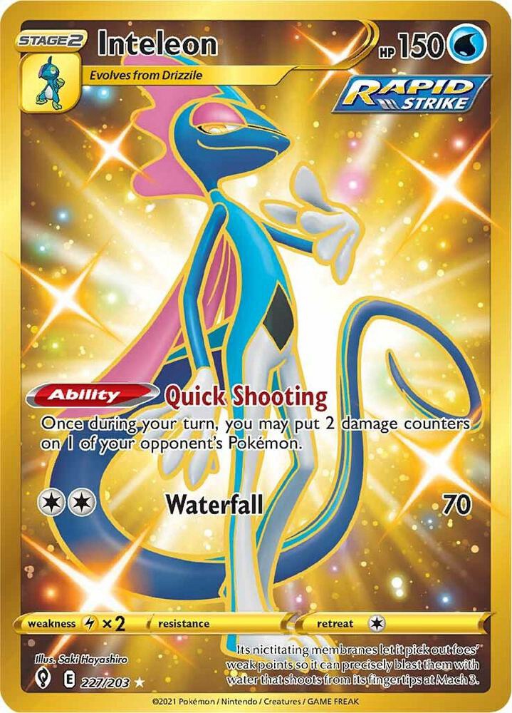 Inteleon (Secret) - 227/203: Evolving Skies