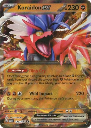 Koraidon ex - 125/198: Scarlet & Violet Base Set
