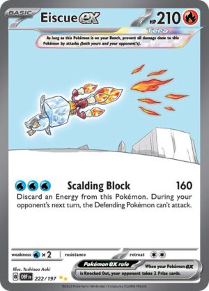 Eiscue ex - 222/197: Obsidian Flames