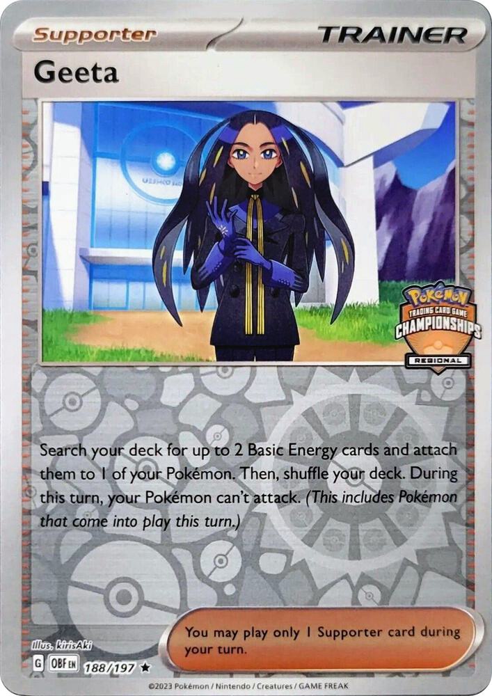 Geeta - 188/197 (Regional Championships) - League & Championship Cards