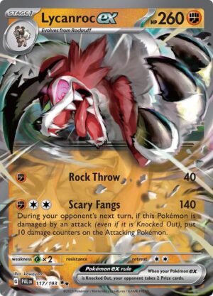 Lycanroc ex - 117/193: Paldea Evolved