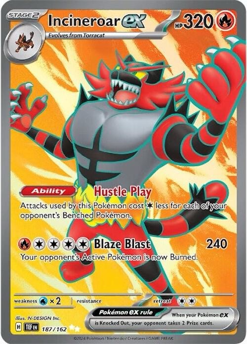 Incineroar ex - 187/162: Temporal Forces