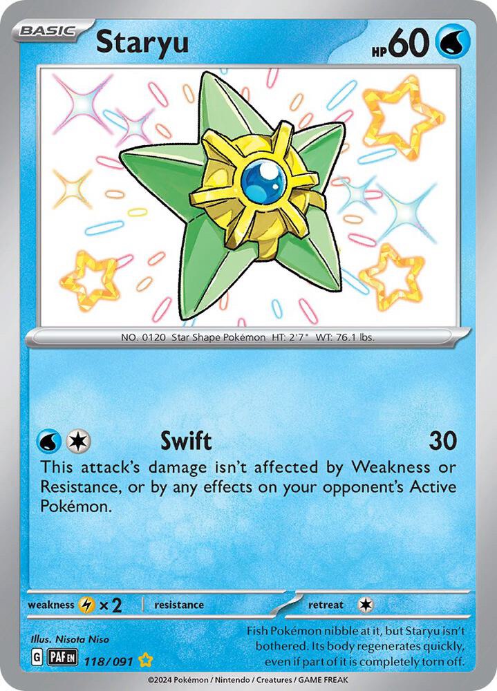 Staryu - 118/091: Paldean Fates