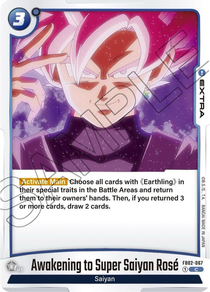 Awakening to Super Saiyan Rose - FB02-067: Blazing Aura
