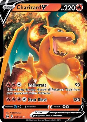 Charizard V - 018/159: Crown Zenith