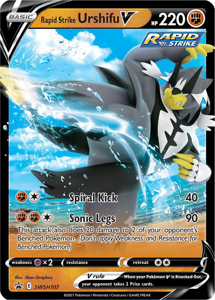 Rapid Strike Urshifu V - SWSH107: Sword & Shield Promo Cards
