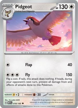 Pidgeot - 018/165: Scarlet & Violet 151