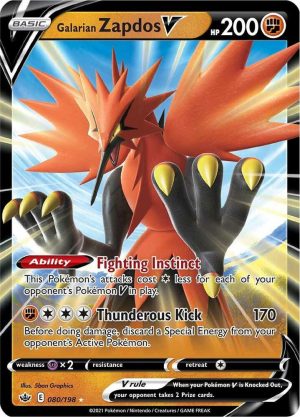 Galarian Zapdos V - 080/198: Chilling Reign